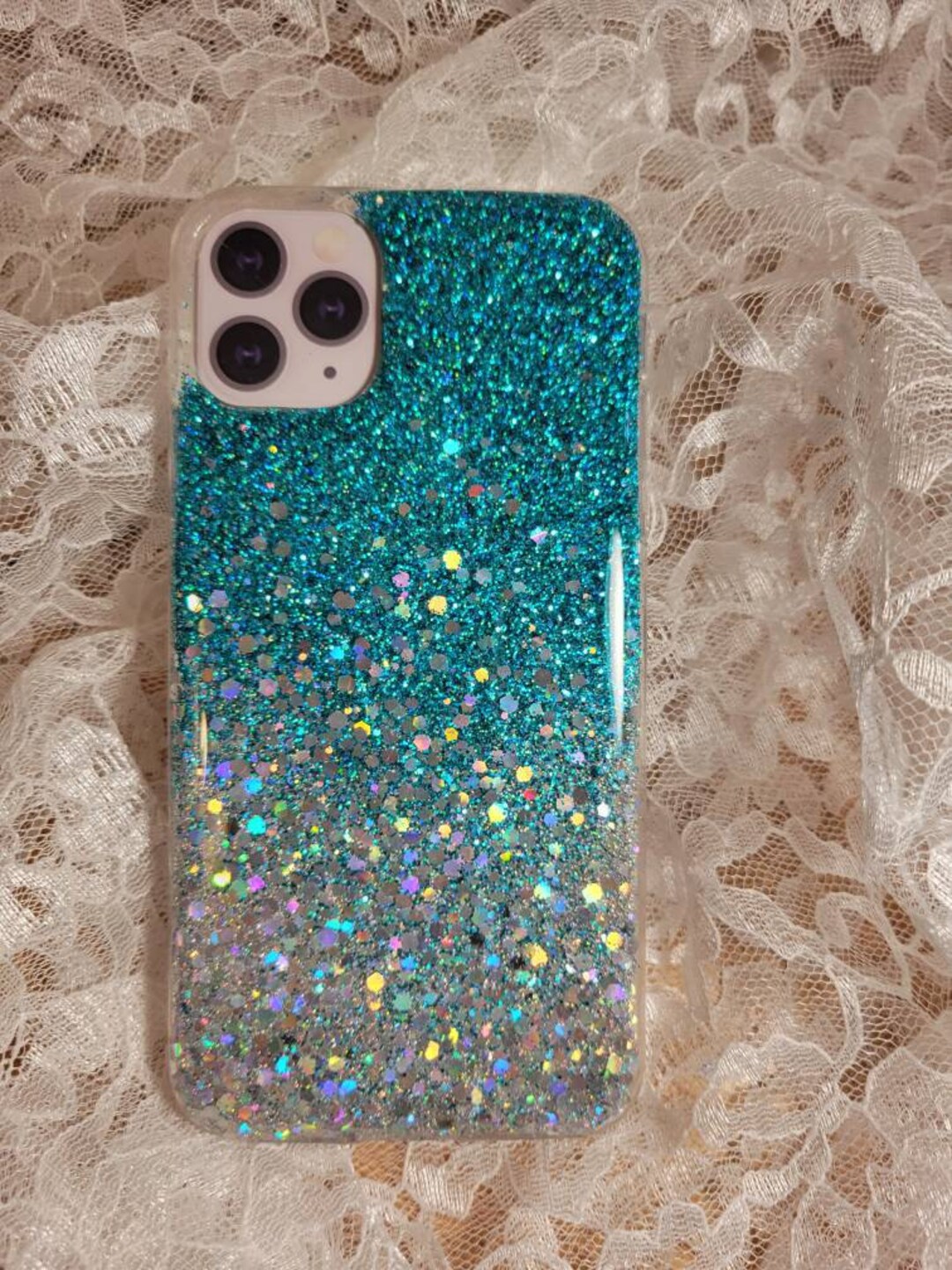 Custom Glitter Cell Phone Case Etsy