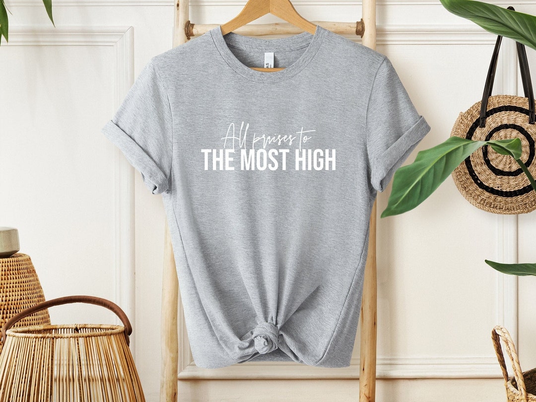 All Praises to the Most High Womens Hebrew T-shirt - Etsy