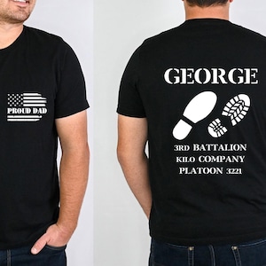 Custom Military Graduation Shirts, Bootcamp Support Tee, Personalized Military Family Shirt, Proud Army Dad Mom Shirts, Proud Family T-Shirt