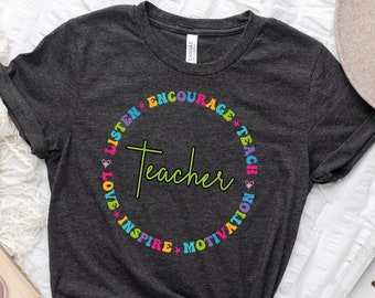 Camiseta para profesores, Regalos para profesores, Camiseta divertida para profesores, Camiseta para equipos de profesores, Camiseta para profesores en vacaciones, Feliz Día del Maestro, Camiseta de agradecimiento a los profesores
