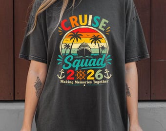 Custom Cruise Squad 2026 Shirt, Family Cousin Crew Matching Shirts, Making Memories Together