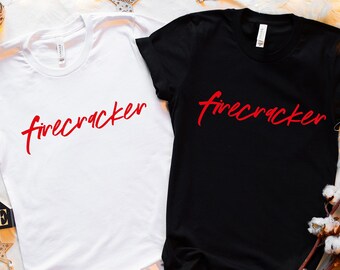 Firecracker Fourth of July Shirt: Patriotic Independence Day Tee