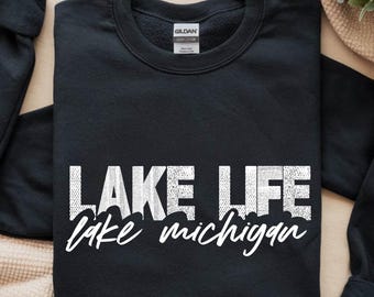 Custom Lake Life 2026 Sweatshirt, Personalized Lake Vacation Hoodie, Adventure Midwest Sweater