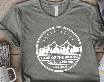 Custom Lake T-Shirt, Family Reunion 2026 Shirts, Personalized Fishing Tee, Family Camping Trip Shirt, Camp Lover Gift