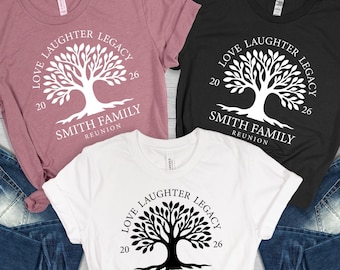 Custom Family Reunion 2026 Shirts, Making Memories Together, Personalized Boho Family Tree T-Shirt