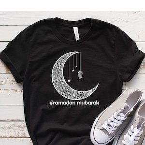 Ramadan Mubarak Shirt: Islamic Crescent Moon Tee