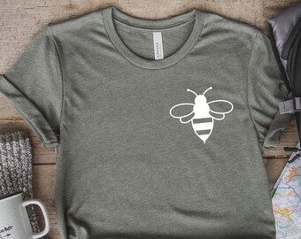 Pocket Bee T-Shirt: Beekeeper Gift, Earth Day Shirt
