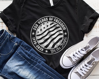 250 Years Of Freedom Emblem Shirt, We The People USA T-Shirt, America 250th Anniversary, 1776–2026 Tee