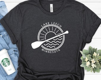 Chemise Brandon personnalisée Lake Leech Minnesota Michigan : T-shirt de camping Réunion de famille 2026