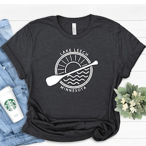 Custom Lake Shirt, Family Reunion Shirts, Family Camping Trip Shirt, Up North Shirt, Minnesota Lake Shirt, Personalized Lake Shirt,Leech Tee
