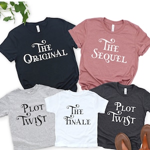 Siblings Shirts, Original Sequel Finale Plot Twist Shirts, Three sibling Shirts, Matching Family Shirts, Funny Sibling matching shirt
