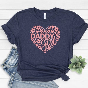 Daddy&#39;s Girl T Shirt, Funny Women&#39;s Ladies T-Shirt, T-Shirt Gifts for Girls, Tee Shirts With Sayings, Little Girl Gifts, Father&#39;s Day Gift