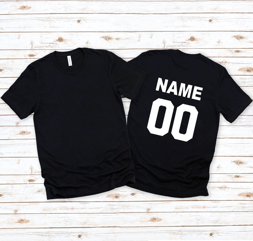 CUSTOM Back Side Name and Number Shirt, Custom Family Shirts, Name and
