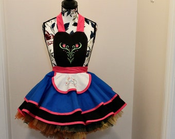 Delantal para niños, Princesa, Anna, Congelado, Vestir, Cocina, Regalo,
