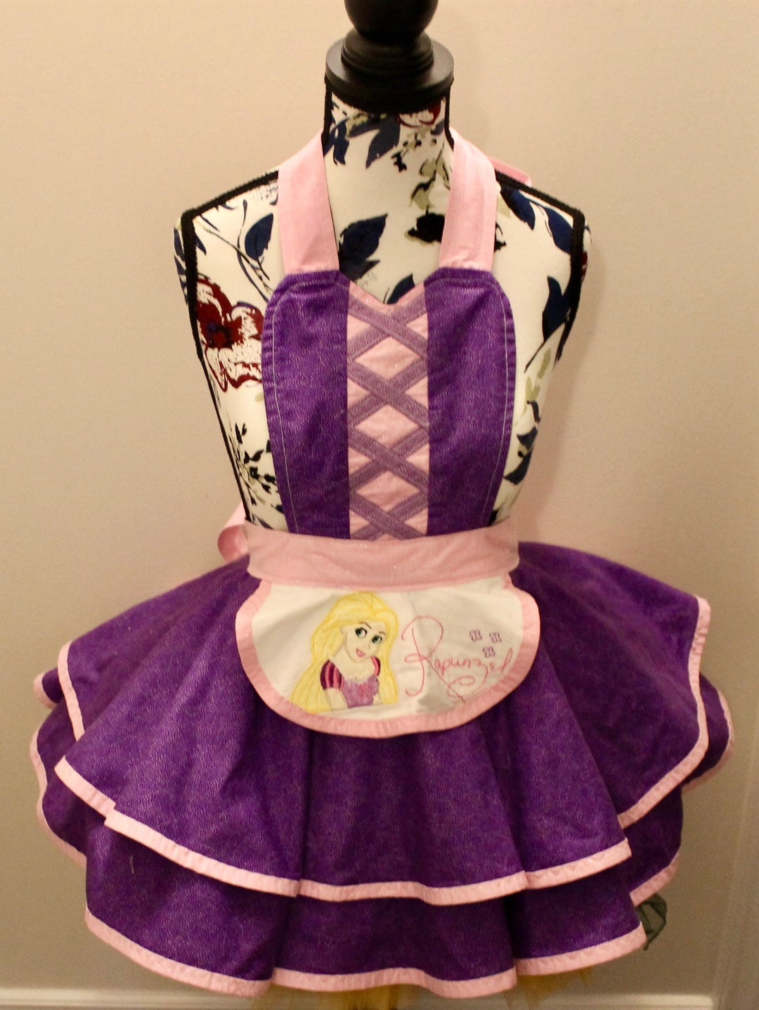 Child Princess Rapunzel Apron Tangled Etsy