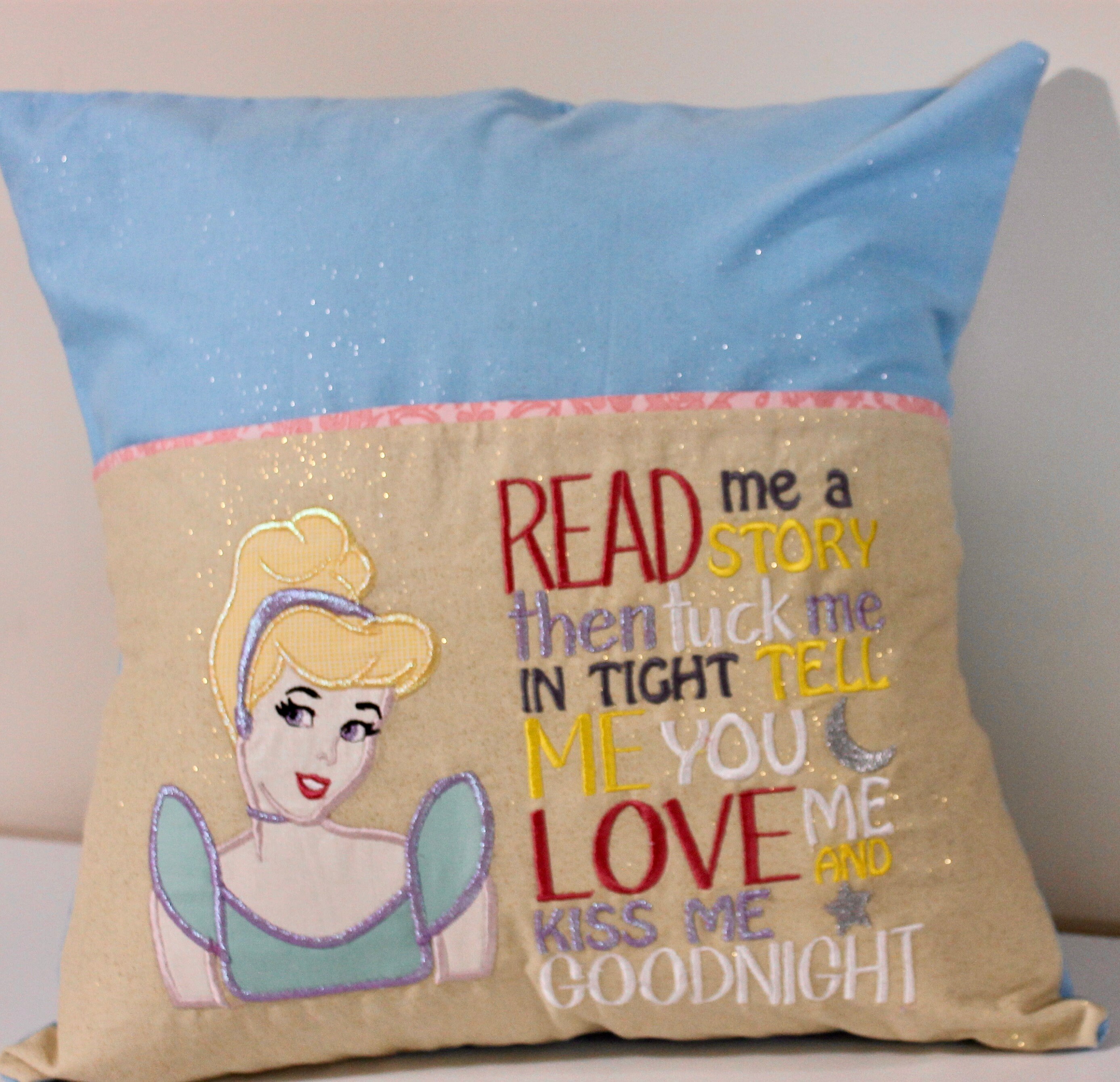 Cinderella Reading Pillow Princess Pocket Pillow Etsy UK