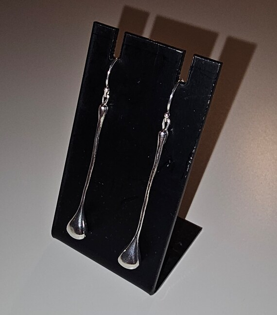 Gorgeous Sterling Silver Teardrop Earrings - image 4