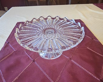 EAPG Duncan & Sons 1899 10 "Kristallkuchen mit ""Empire"" -Muster Nr. 42, auch bekannt als "Karneval"