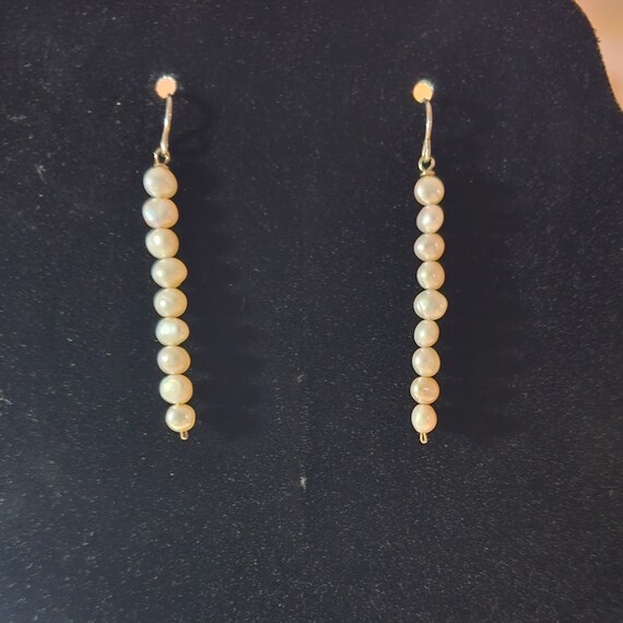 Magnificent Genuine Baroque Pearl Drop Earrings - image 4