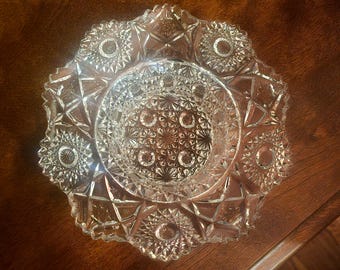 Vintage Westmoreland Glass "Sunburst and Arrows" Konfektschale