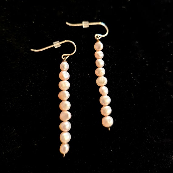 Magnificent Genuine Baroque Pearl Drop Earrings - image 1