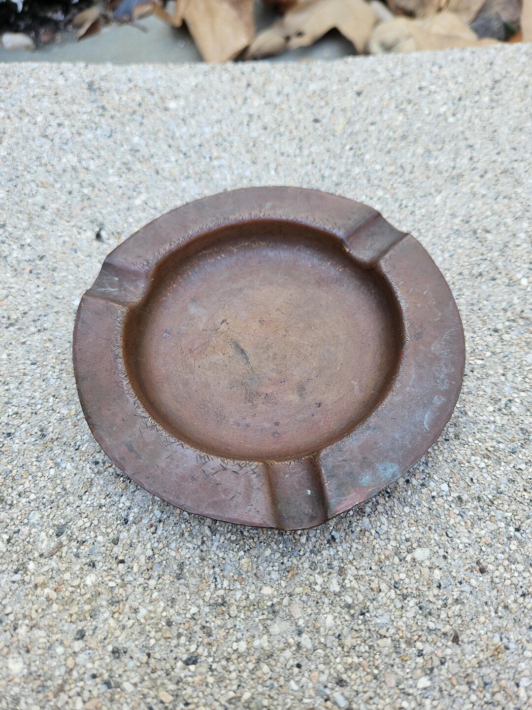 Roycroft Hammered Copper Ashtray Etsy