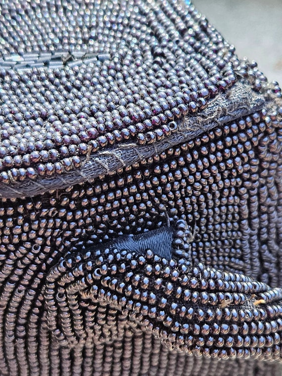 Vintage Walborg Original Black Beaded Evening Bag - image 8