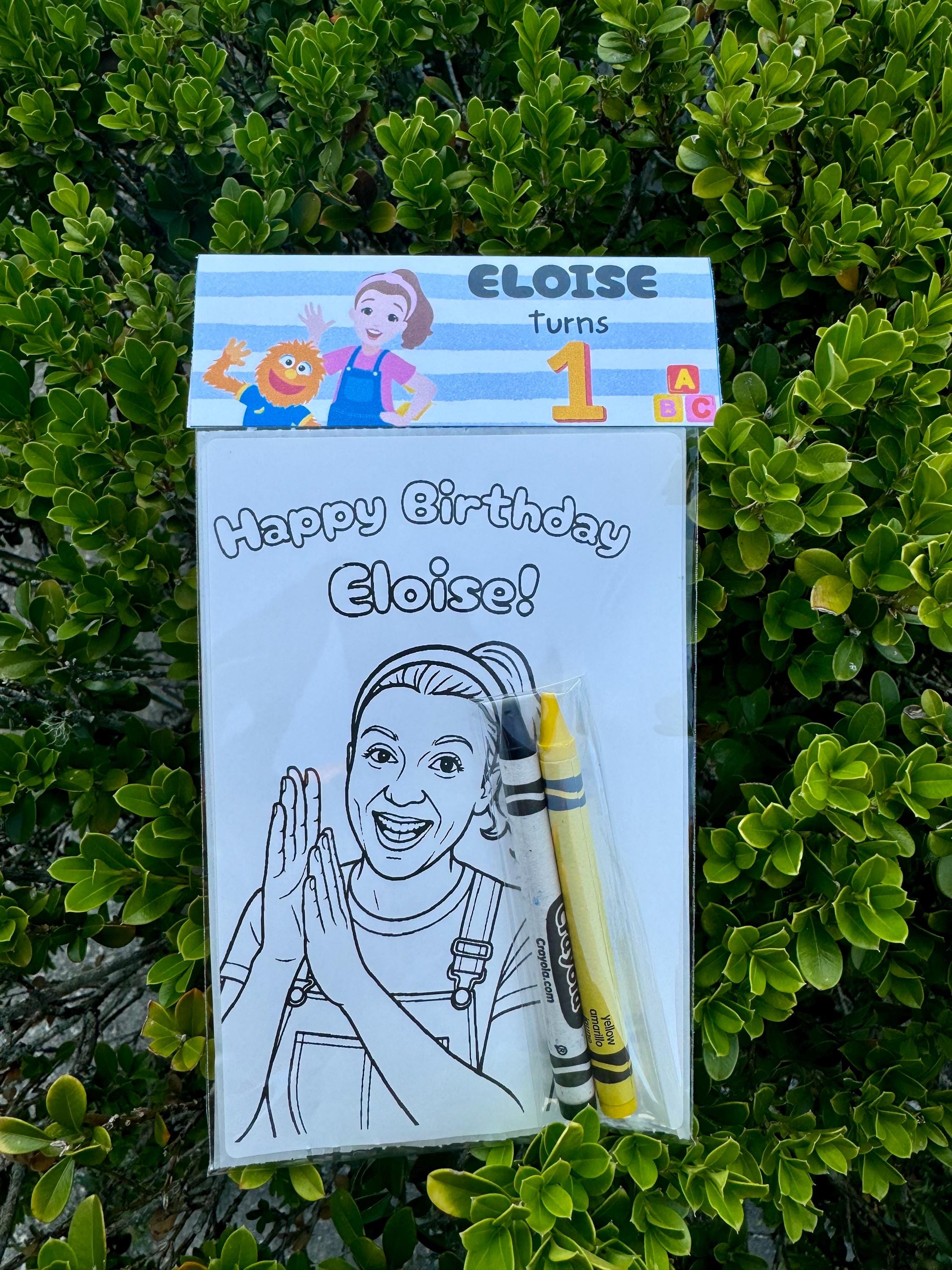 Ms Rachel Personalized Coloring Pages With Crayons Personalized Party ...