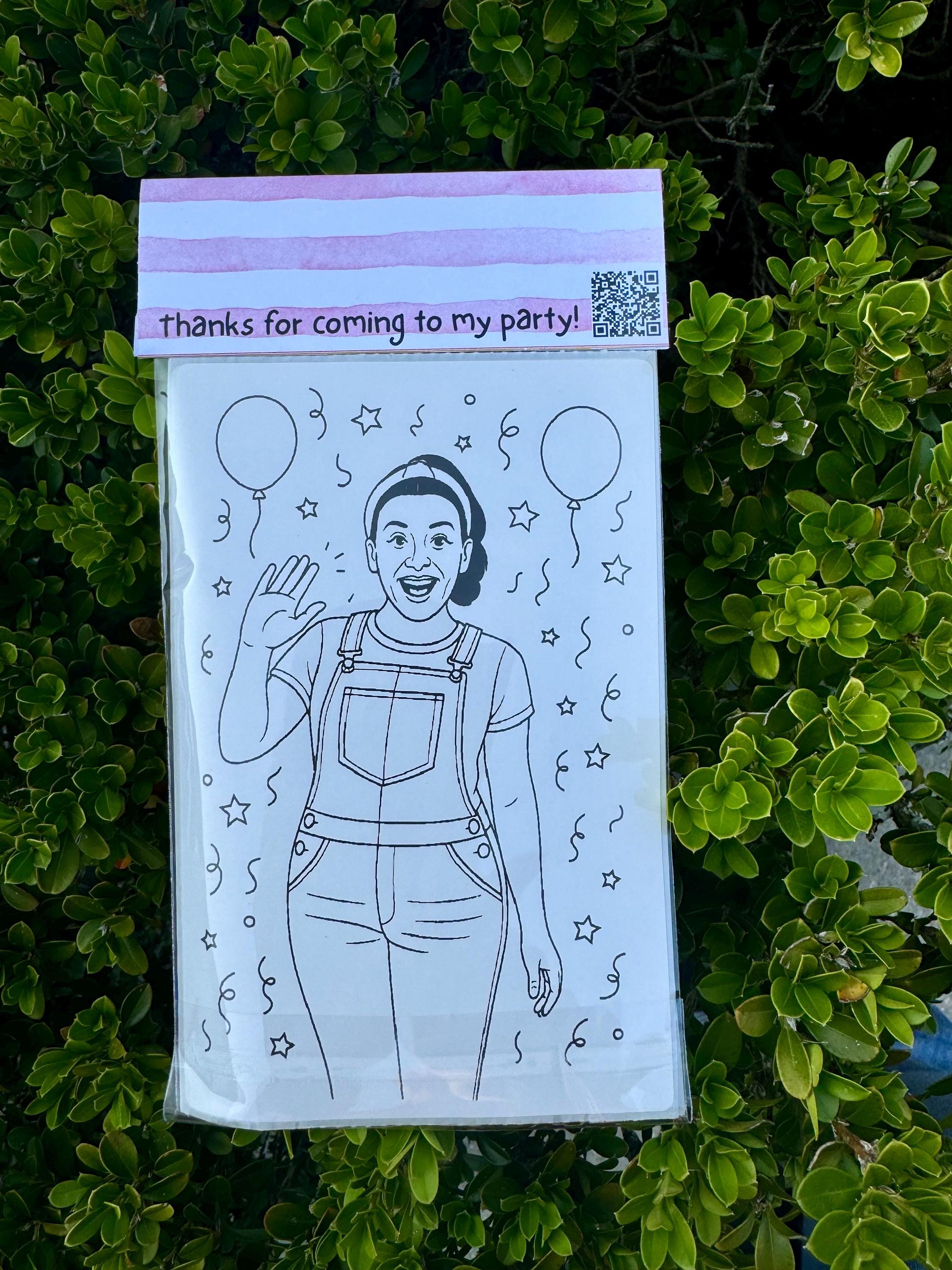 Ms Rachel Personalized Coloring Pages With Crayons Personalized Party ...