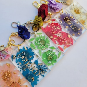 Personalized Name Keychain, Wire Name Keychain, Back to School Backpack Name Tag, Keychain Party Favor, Name Charm, Custom Name Tag