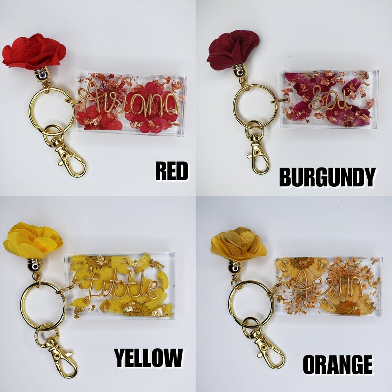 Wire Name Resin Keychain Name Keychain Wire Name Keychain Etsy