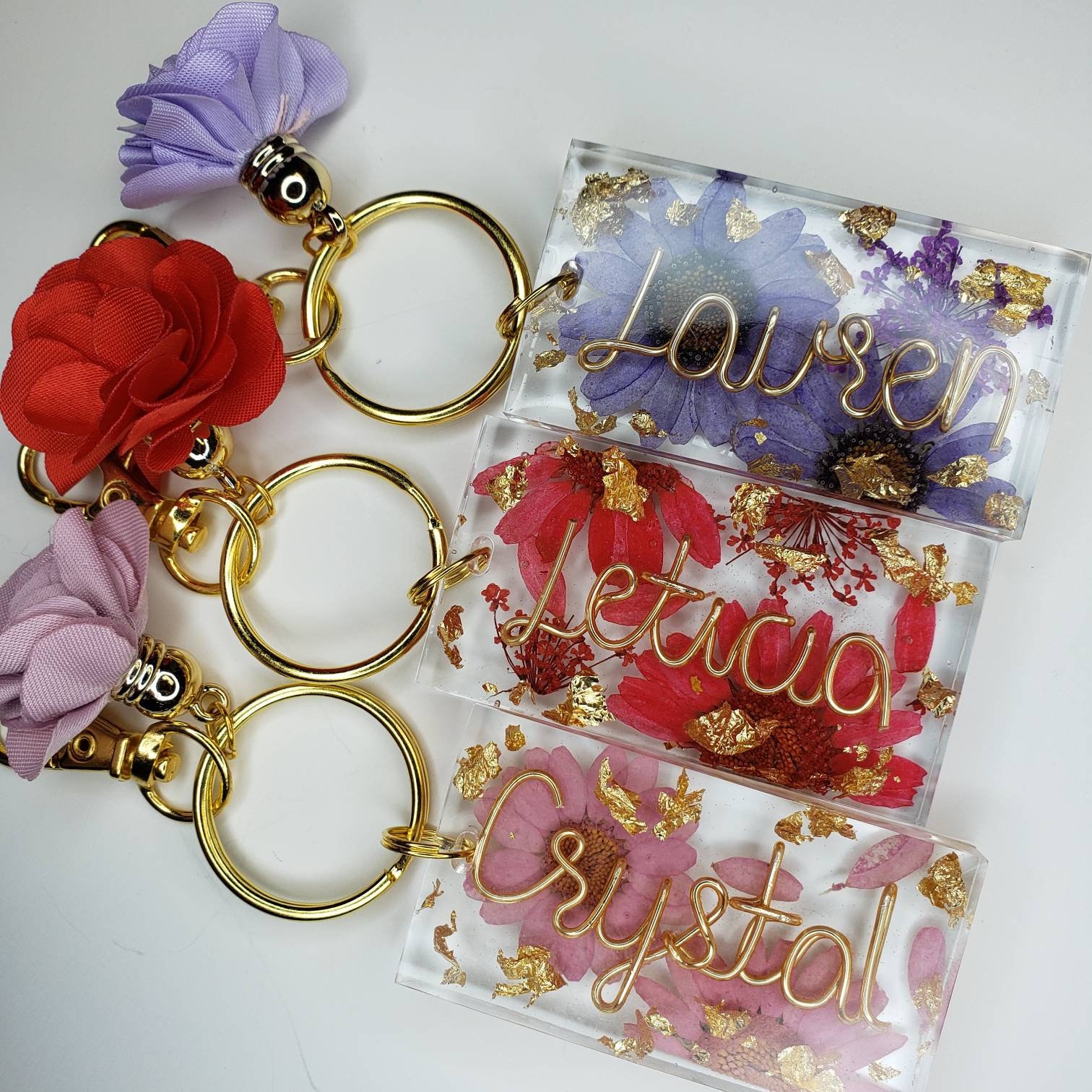 Wire Name Resin Keychain Name Keychain Wire Name Keychain Etsy