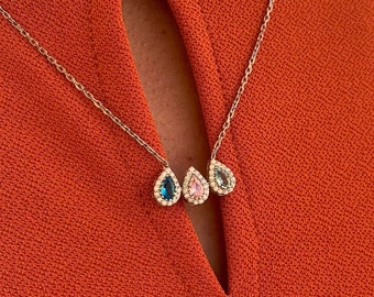 Collier Alexandrite, bijoux de pierre de naissance de juin, bijoux Alexandrite, cadeau d'anniversaire pour elle, bijoux personnalisés pour femmes, cadeaux pour la mariée