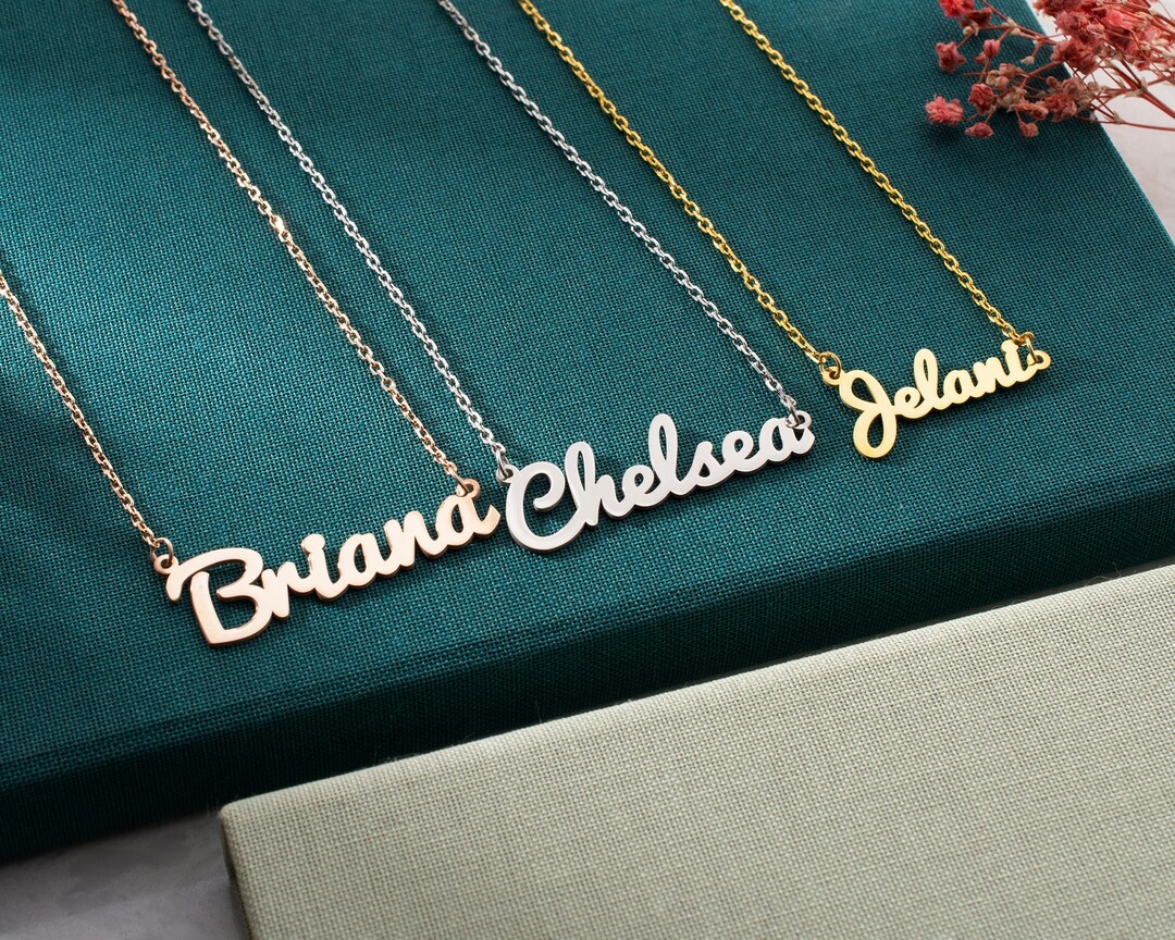Customized Necklace With Name, Girls Name Necklace, Custom Name