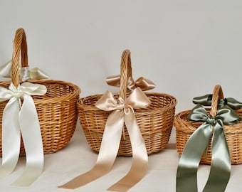 BACK IN stock, Flower Girl Basket, Confetti Willow Basket, Willow Basket, Wedding Basket, Confetti Basket, Childs basket