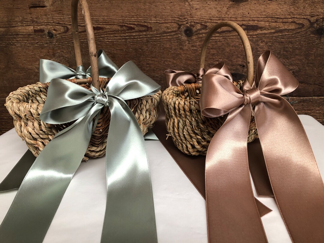 Flower Girl Basket, Rustic Seagrass, Flower Girl Basket, Easter Egg Basket, Childs Basket