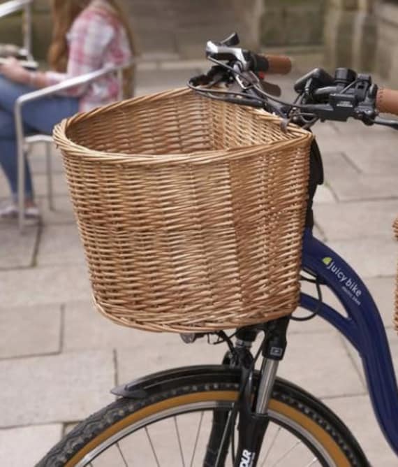Willow Bike Basket Bike Basket Bicycle Willow Basket Bike Basket Willow Basket for Bikes Bike Basket Etsy UK