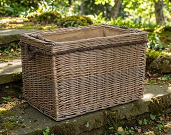 Rectangular Rope Handled Log Baskets