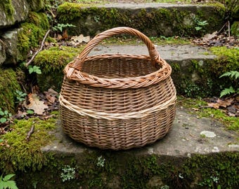 Large Round Willow Basket double steamed basket