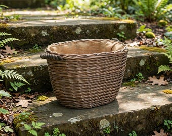 Small Oval Log Basket