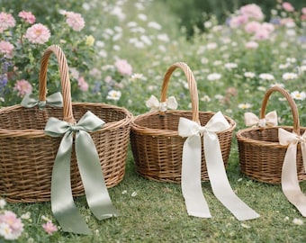 Willow Confetti Basket: Unpeeled Willow, Wedding Decor, WD