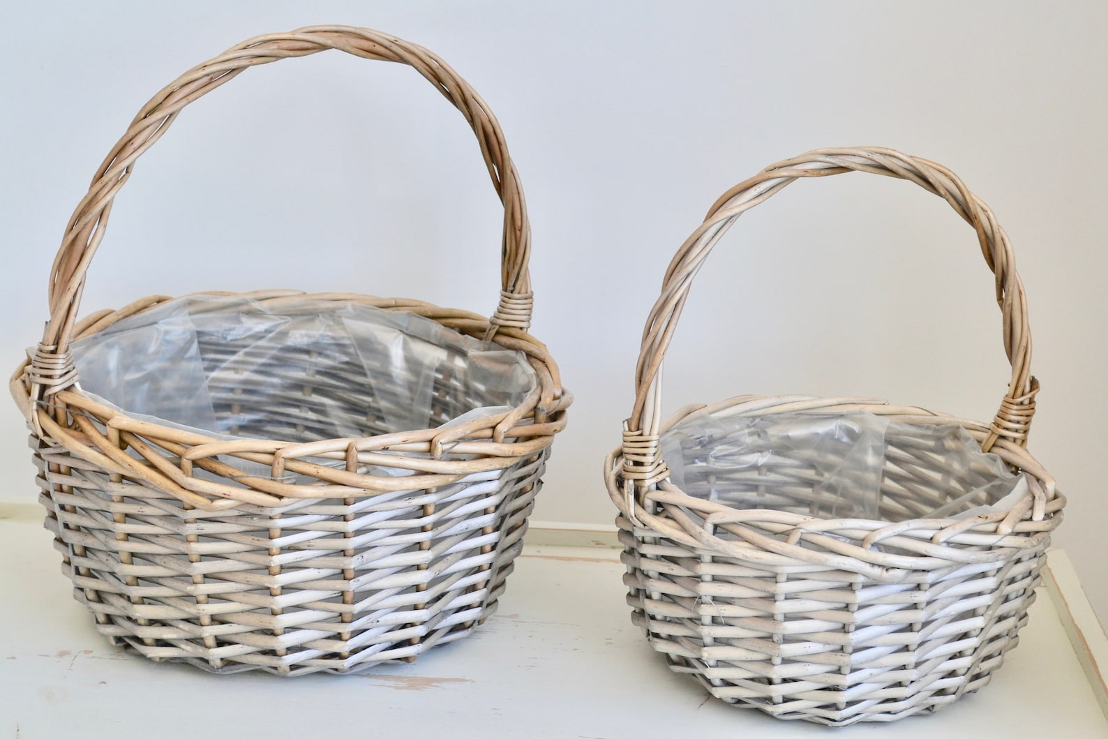 Grey Willow Basket Shopper Basket Storage Basket Basket for Etsy