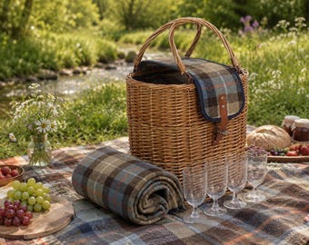 Willow Oval Chiller Hamper Basket