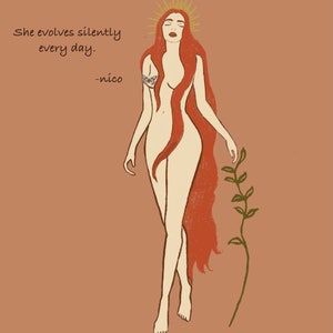 Evolve Silently Digital Art Print