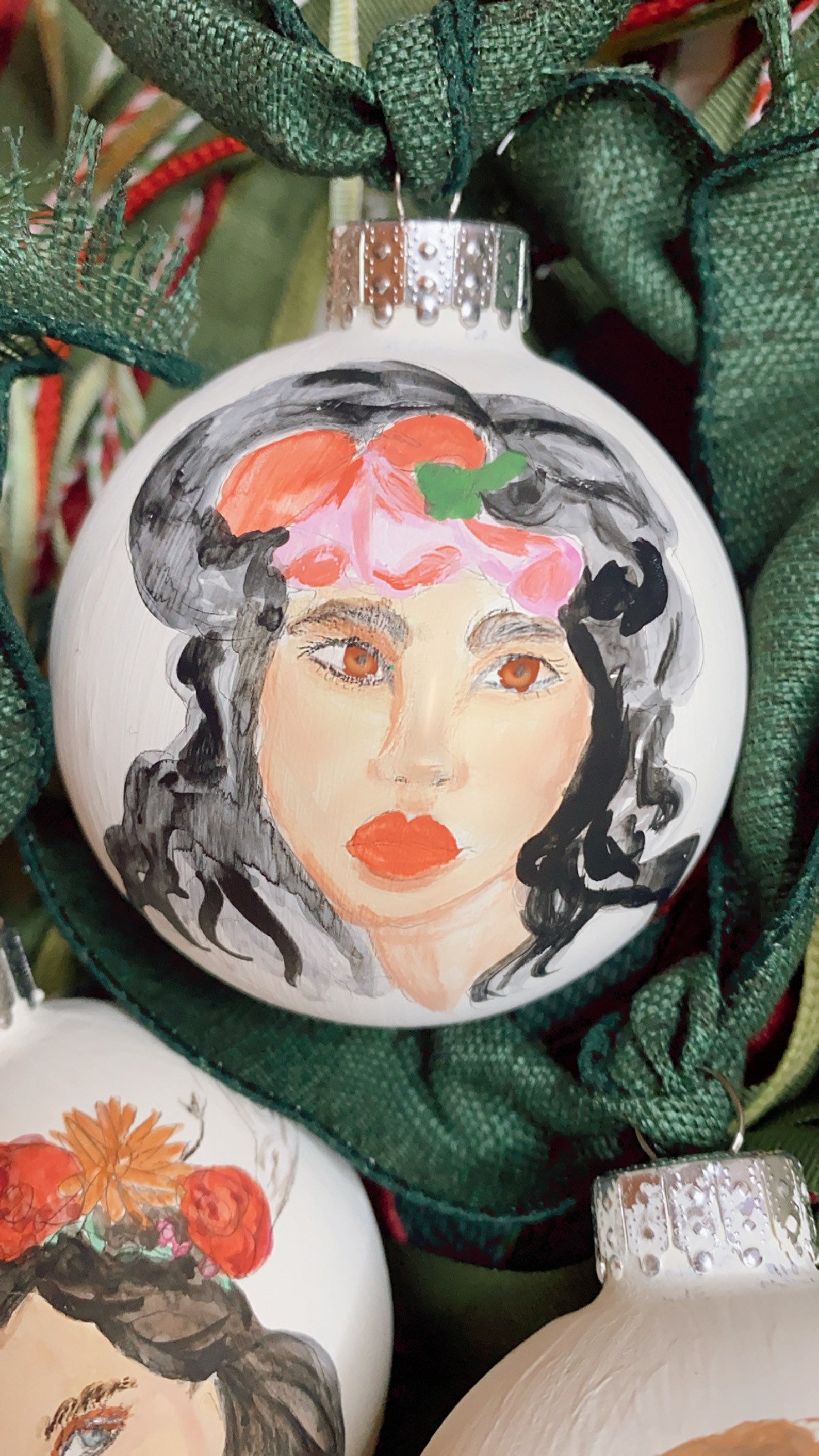 Goddess 6 Hand Painted Ornament for Yule Christmas Tree Decor Etsy