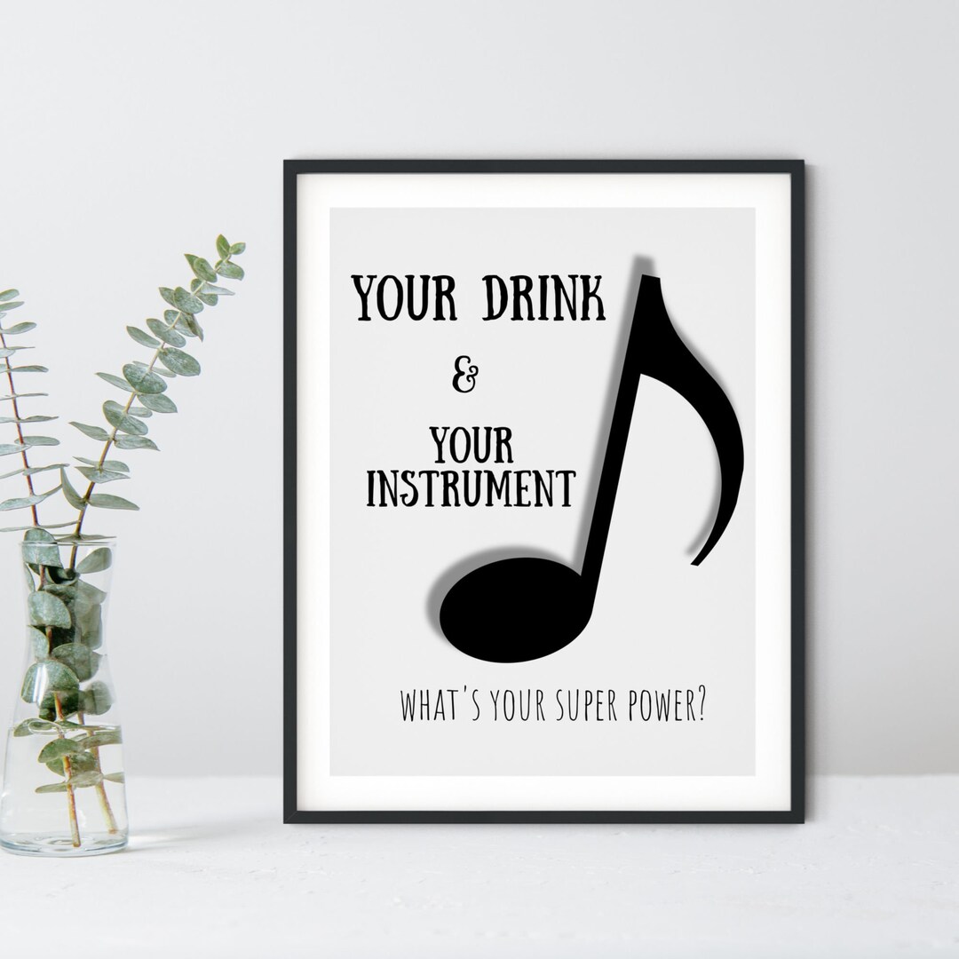 Music Wall Art, Personalized Music Art, Printable Music Sign ...
