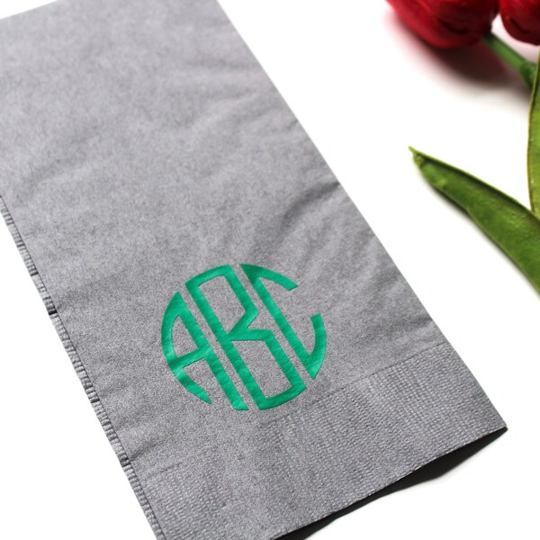 Monogram Napkins Etsy