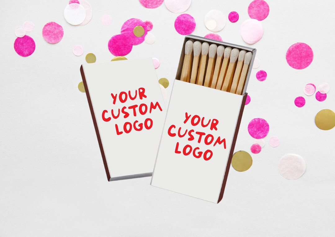 Custom Full Color Logo Matchboxes for Weddings & Corporate Events - Etsy