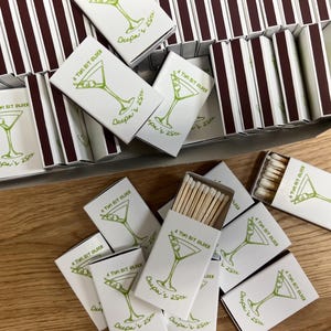 A Tini Bit Older Personalized Birthday Matchboxes with Martini Design 画像 10