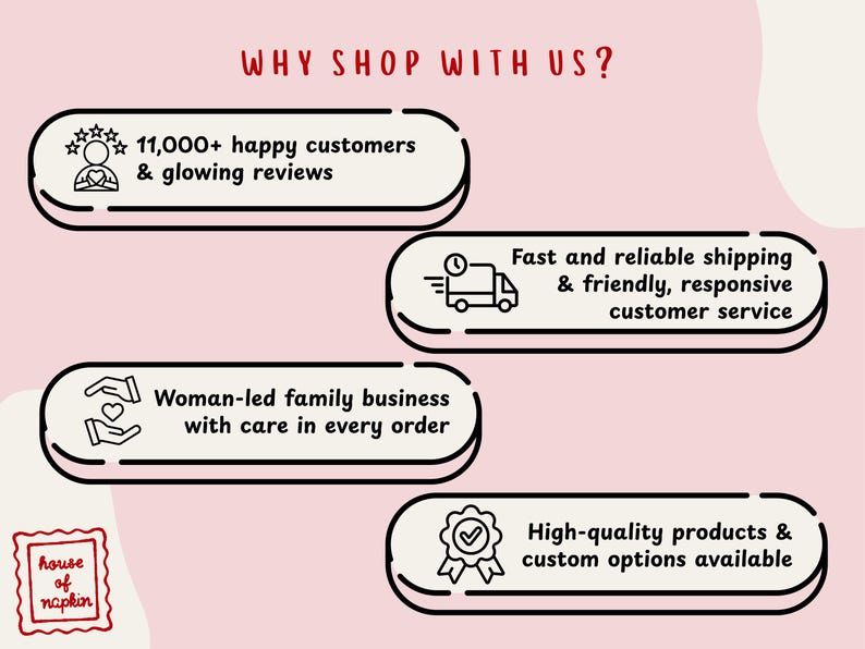 The image is a promotional graphic for a company that sells products and services, highlighting their commitment to customer satisfaction and quality.
